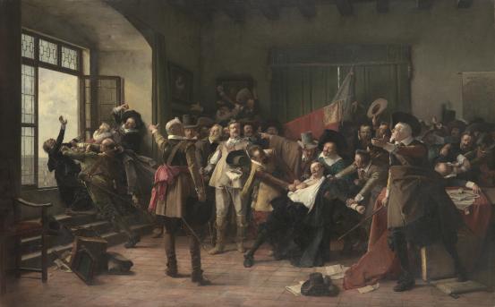 Defenestration of Prague, 1618 CE, 23 May, (Vaclav Brozik) National Gallery of Victoria, Melbourne, P.316.1-1
